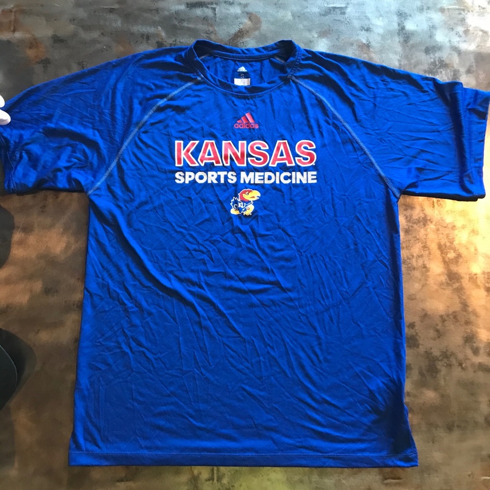 Kansas Jayhawks Adidas Tee small